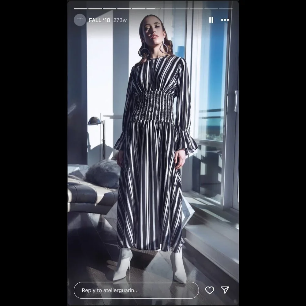 Atelier Guarin Long Sleeve Maxi Dress – Size M - Picture 3 of 6